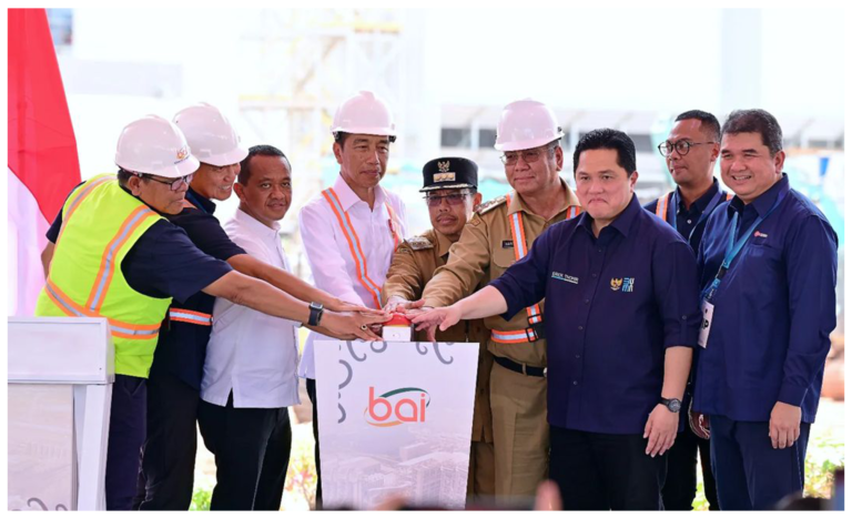 Presiden Joko Widodo Resmikan Injeksi Bauksit Perdana Smelter Grade Alumina Refinery PT Borneo Alumina Indonesia