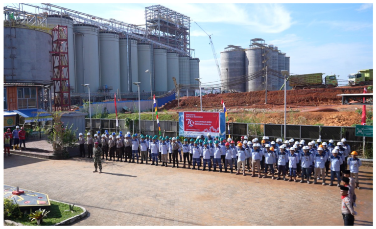 PT Borneo Alumina Indonesia Melaksanakan Upacara Peringatan HUT RI KE – 79
